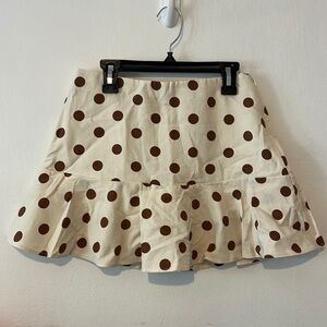 Zara Polka Dot Tennis Skirt